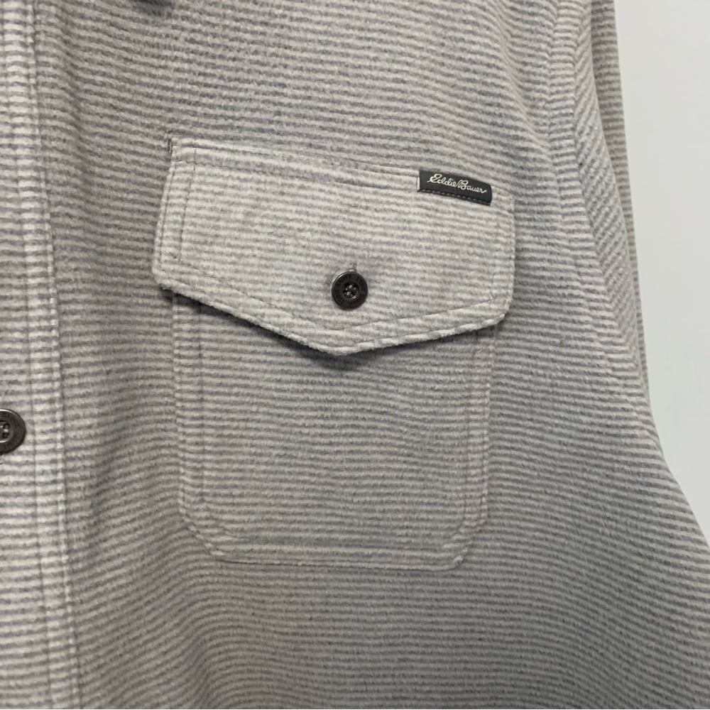 Men's Gray Button-Up Jacket Eddie Bauer - Picture 3 of 10